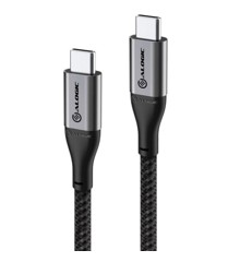 Alogic - Ultra USB-C to USB-C cable 5A/480Mbps - Space Grey (Length: 1.5 m)