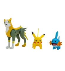 Pokemon - Battle Figur 3-pakke - Pikachu, Mudkip, Boltund