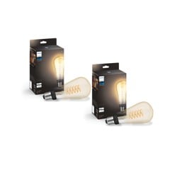 Philips Hue - 2x E27 Filament ST72 - White  Ambiance - Bundle