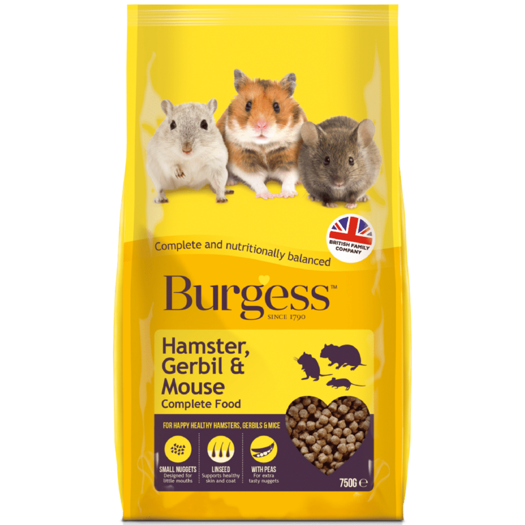 Burgess - Hamster, Gerbil&Mouse Nuggets - 750 g (40028) - Kjæledyr og utstyr