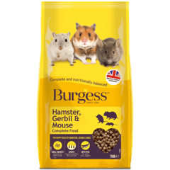 Burgess - Hamster, Ørkenrotte & Mus Nuggets - 750 g.