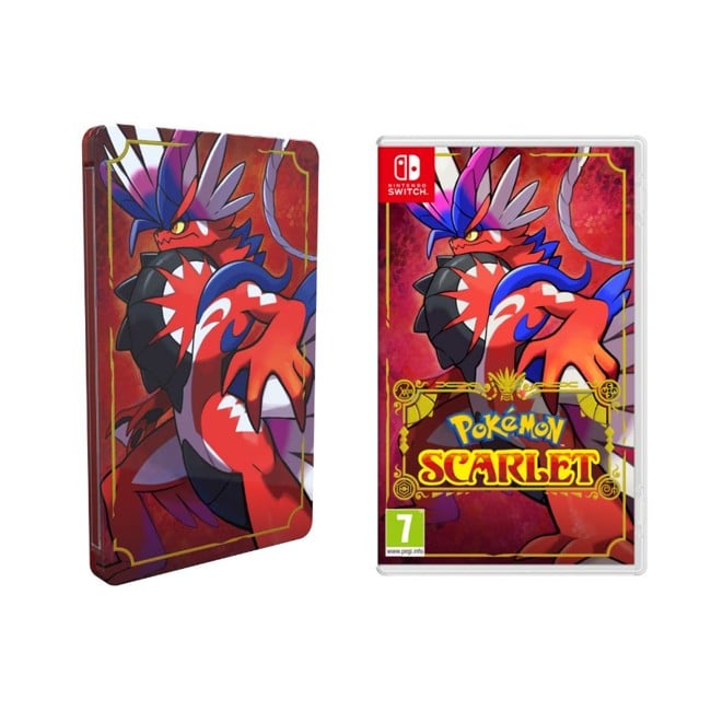 Pokemon Scarlet + Steelbook Cover