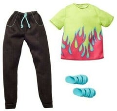 Barbie - Ken Fashion Complete Look - Flame Shirt