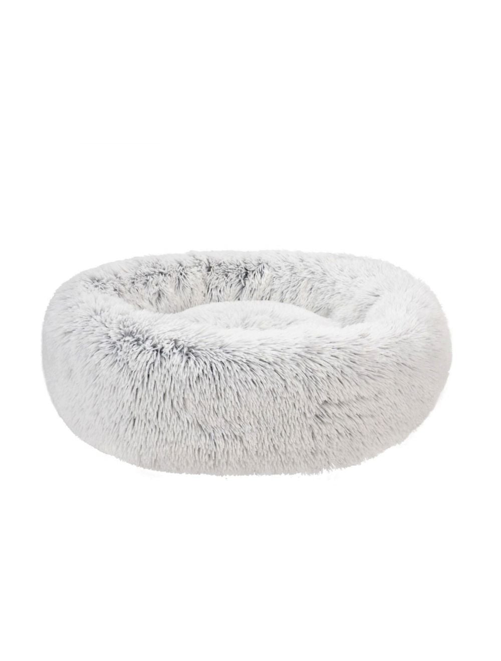 Fluffy - Hundeseng - M - Frossen Hvid - 76cm