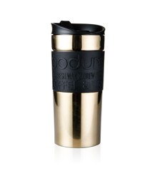 Bodum - Vacuum travel mug Click-lid, small, 0.35 l, stainless steel - Gold