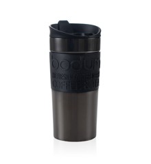 Bodum - Vacuum travel mug Click-lid, small, 0.35 l, stainless steel - Gun Metal