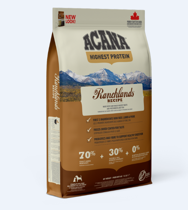 Acana - Ranchlands Highest Protein - Hundefoder - 11,4 Kg