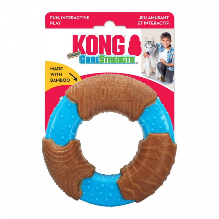 Kong - CoreStrength Bamboo Ring 9,5cm - (KONGBMB31E) - Kjæledyr og utstyr