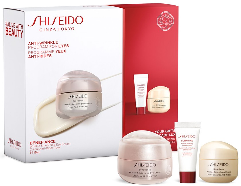 Shiseido - Benefiance Wrinkle Smoothing Eye - Gavesæt