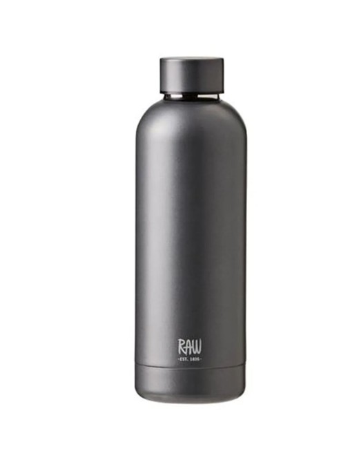 RAW creative - To Go Termo Flaske 0.5 L - Metallic dark grey steel