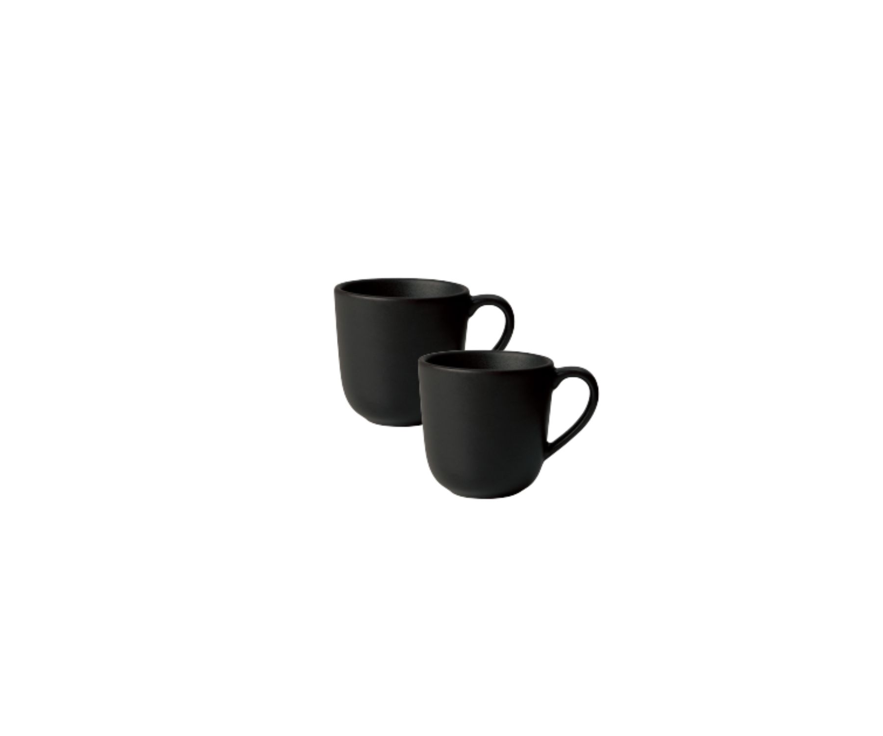 RAW Titanium Black - coffee mug 20 cl - 2 pcs (14804) - Hjemme og kjøkken