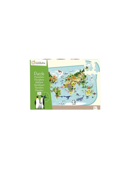 Avenue Mandarine - Educational puzzle, Planisphere