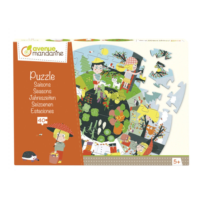 Buy Avenue Mandarine - Educational puzzle, Seasons, 40 pc