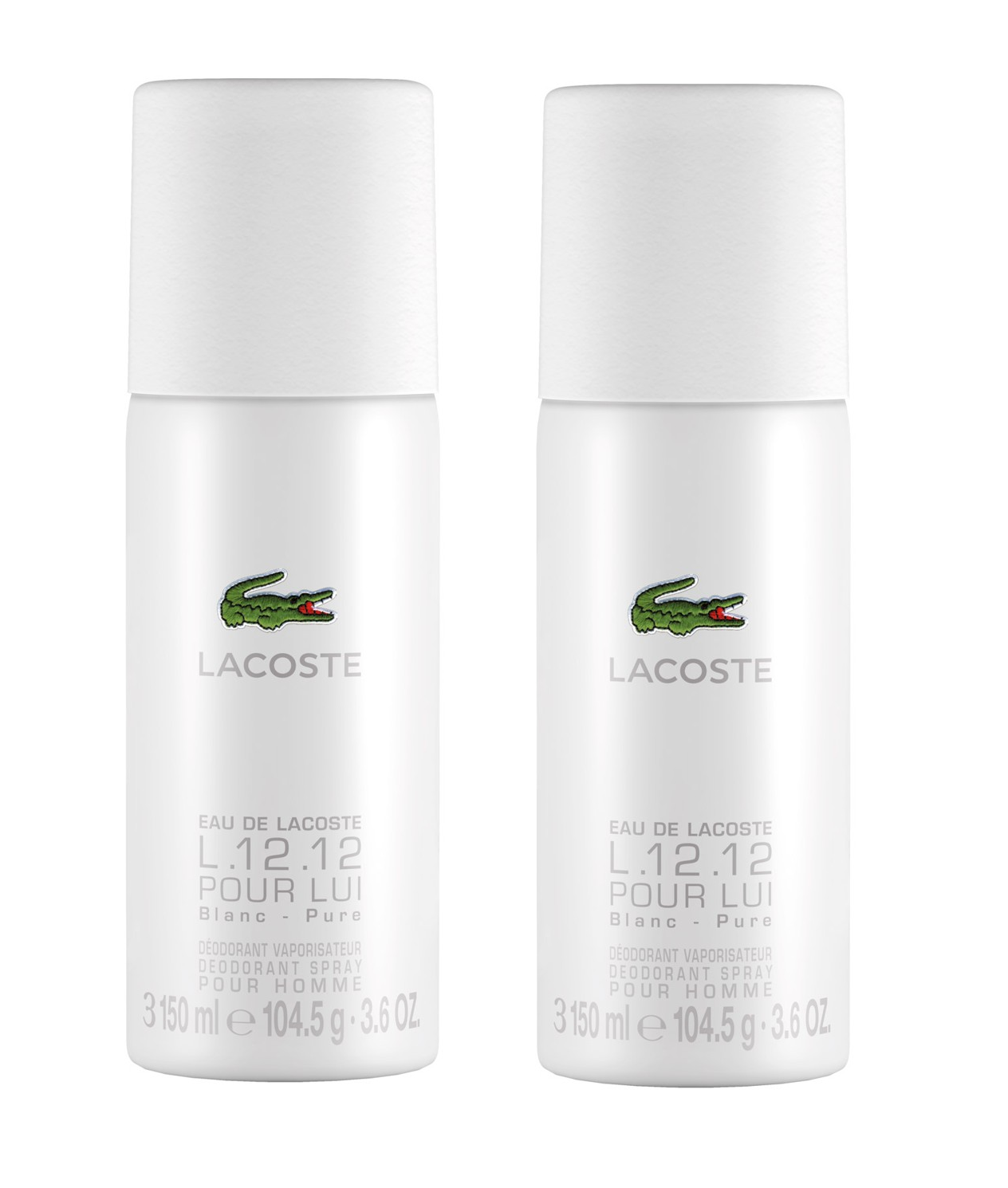 Lacoste - L.12.12 Blanc Deodorant 150ml Spray x 2