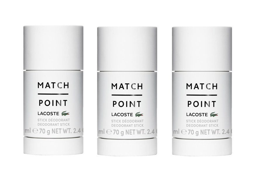 Lacoste - Match Point Deodorant Stick 75 ml x 3