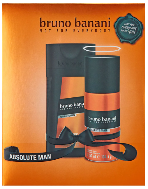 Bruno Banani -  Absolut  Deodorant Spray 150 ml + Shower Gel 250 ml - Gavesæt