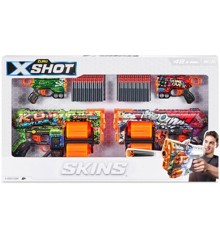 X-Shot Skins - Mix Combo Pack 2Pk Dread And 2Pk Menace(48 Darts) (36542_S001)
