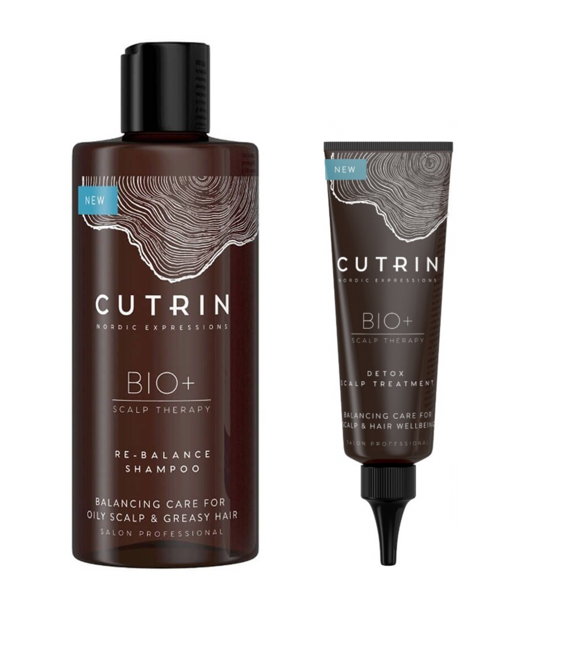 Cutrin - BIO+ Re-Balance Shampoo 250 ml + Cutrin - BIO+ Detox Scalp Treatment 75 ml