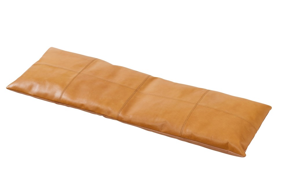 Cinas - Bench cushion 3 seater - Light brown Leather (7200202)