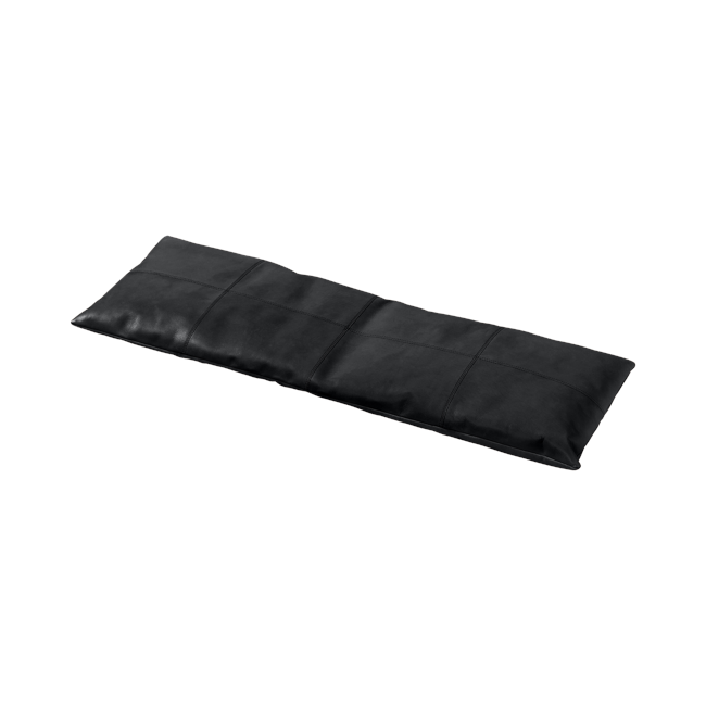Cinas - Bench cushion 3 seater - Black Leather (7200200)