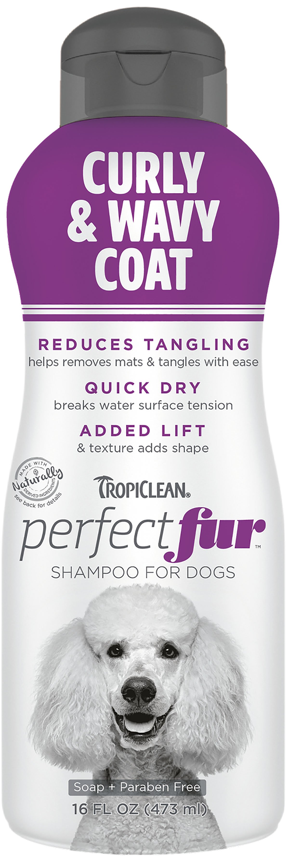 Tropiclean - Perfect Fur Curly&Wavy Coat Shampoo 473ml - (719.1810) - Kjæledyr og utstyr