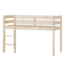 Hoppekids - ECO Comfort half high bed 70x160 cm Natural wood + ECO Comfort Slats