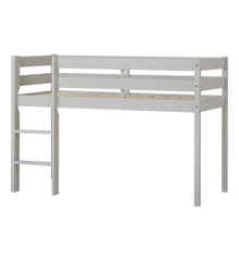 Hoppekids - ECO Comfort half high bed 70x160 cm Dove Grey + ECO Comfort Slats