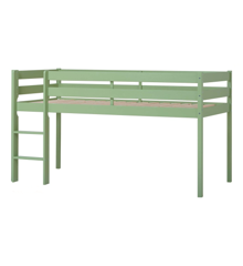Hoppekids - ECO Comfort half high bed 90x200 cm Pale Green + ECO Comfort Slats 90x200 cm