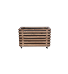 Living Outdoor - Plant Box 78x38x43 cm - with mountable wheels - Stained