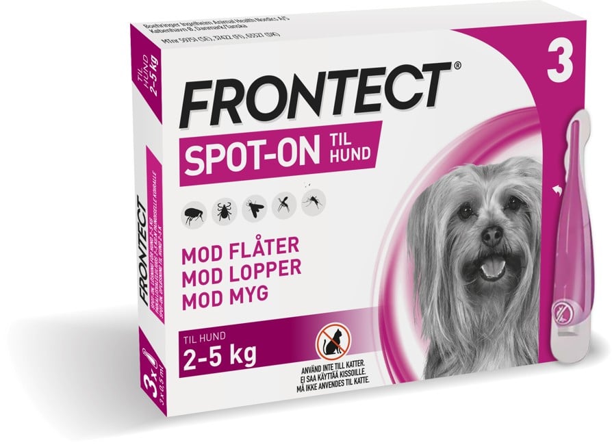 Frontect - 3 x 0,5 ml til hund 2-5 kg