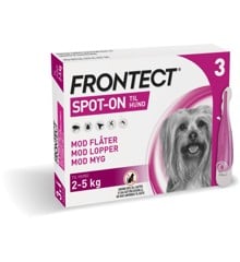 Frontect - 3 x 0,5 ml til hund 2-5 kg