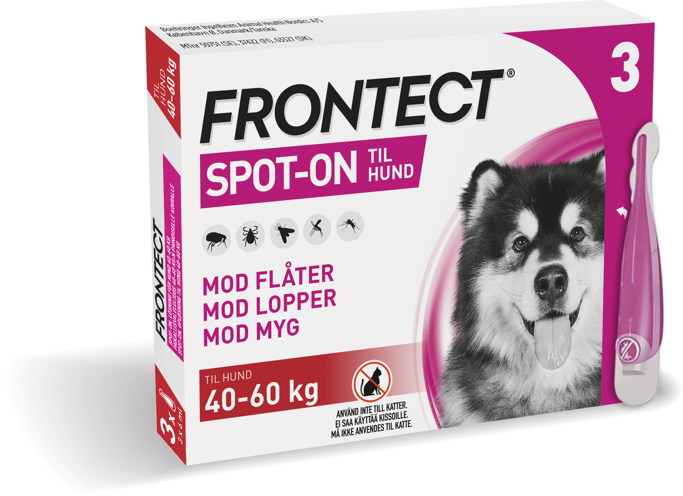 Frontect - 3 x 6 ml til hund 40-60 kg