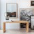 Cinas - Rib Bench 3 seater - Bamboo with cushion in Black Leather - Bundle thumbnail-6