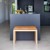 Cinas - Rib Bench 2 seater - Bamboo with cushion in Light brown Leather - Bundle thumbnail-4