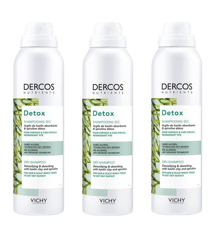 Vichy - 3 x Dercos Nutrients Detox Dry Shampoo 150 ml