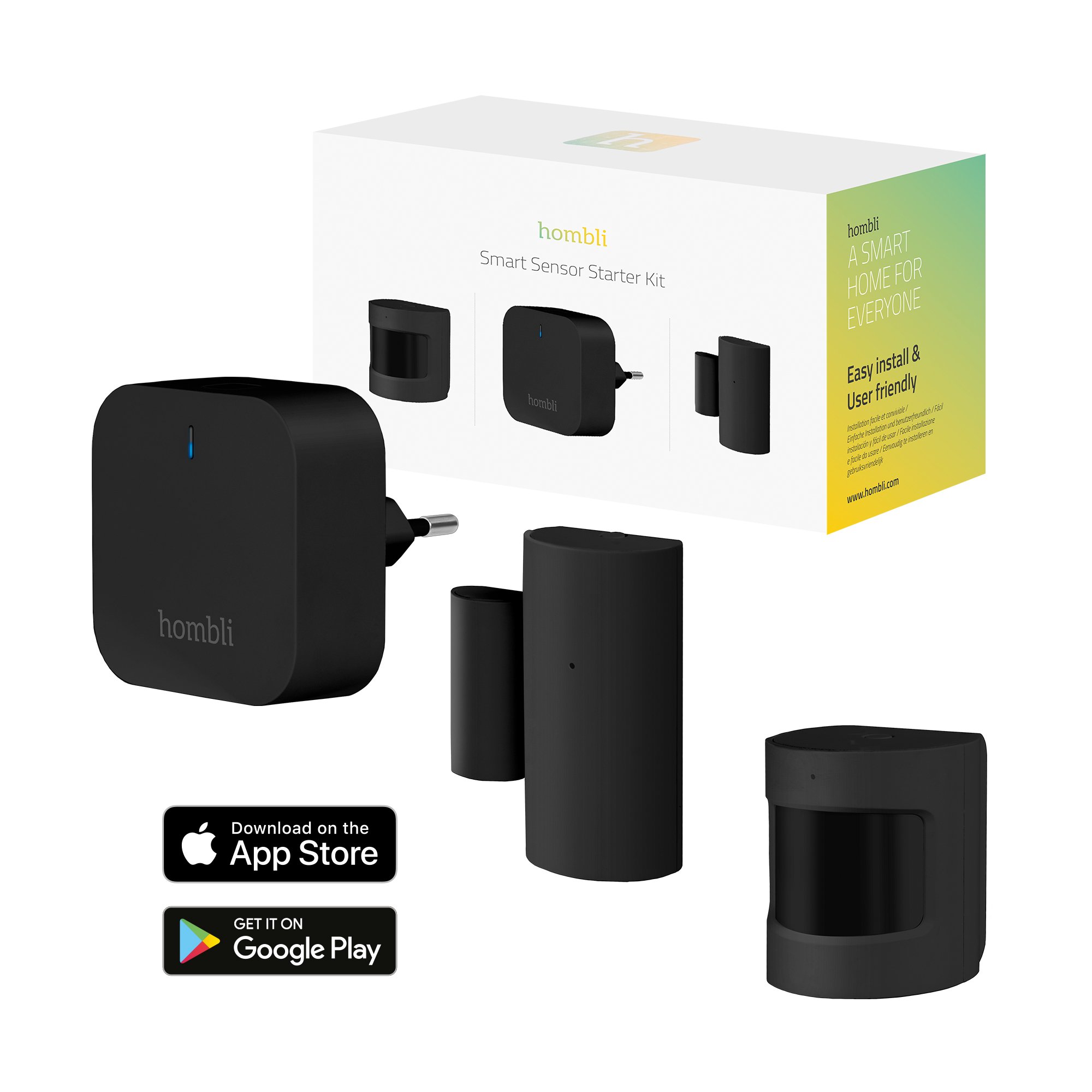 Hombli - Smart Bluetooth Sensor Kit, Black - Elektronikk