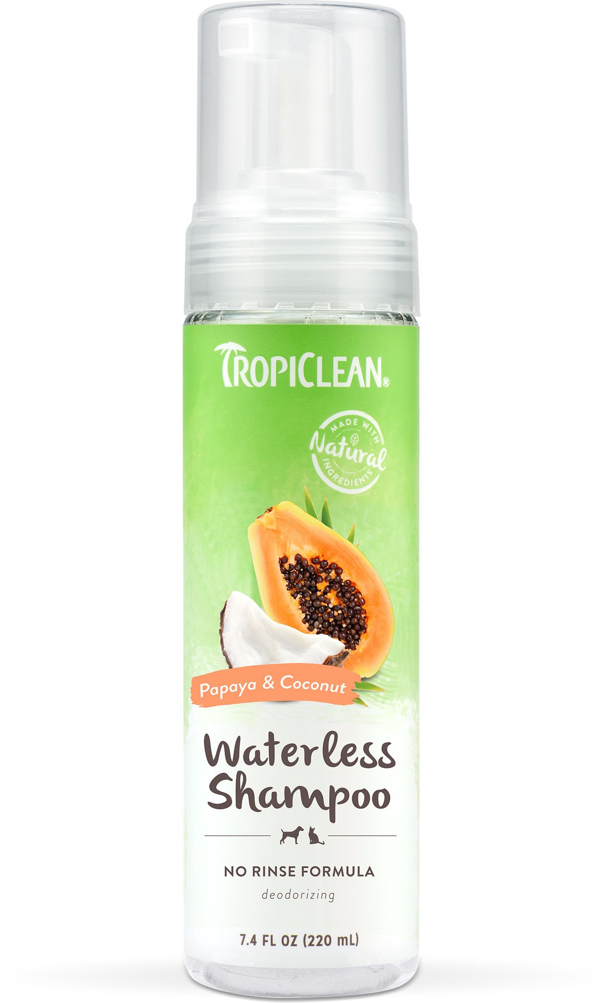 Tropiclean - Waterless shampoo papaya - 220ml (719.2010) - Kjæledyr og utstyr