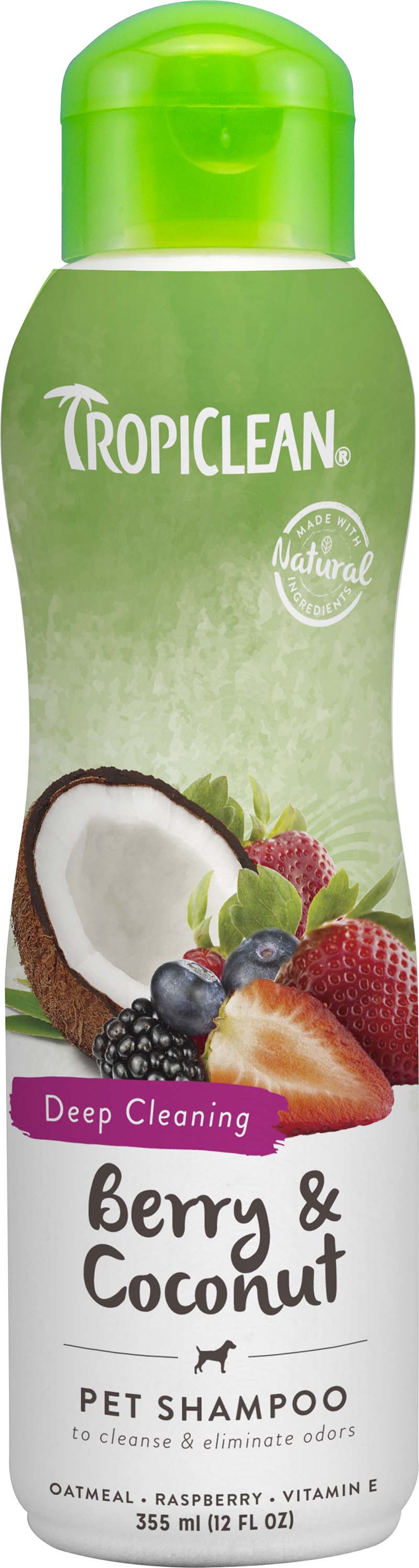 Tropiclean - berry&coconut shampoo - 355ml (719.2100) - Kjæledyr og utstyr