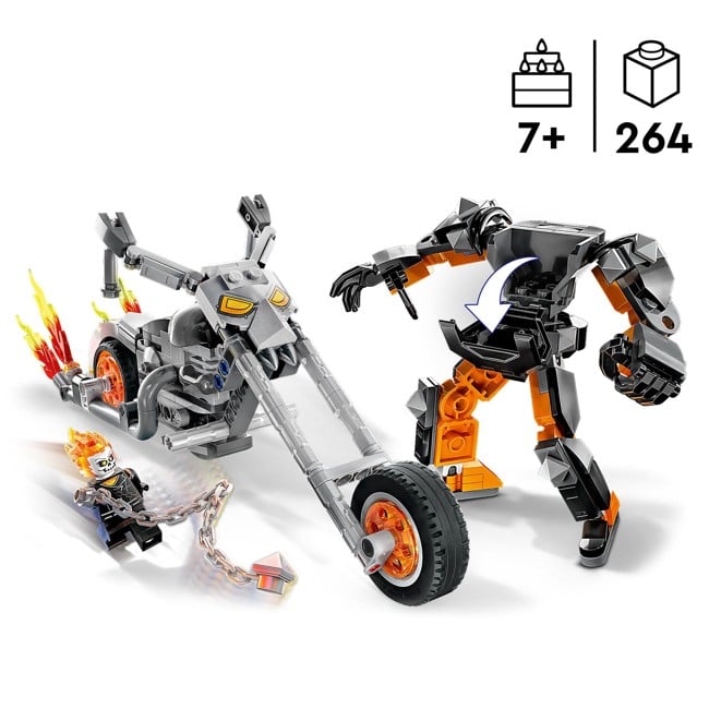 LEGO Super Heroes - Ghost Rider's Battlerobot & Motorcycle (76245)