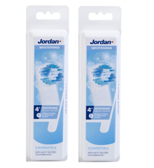 Jordan - 2 xJordan White Brush Heads 4 Stk