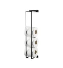 Ekta Living - Toilet Papir/Håndklæde holder - Sort