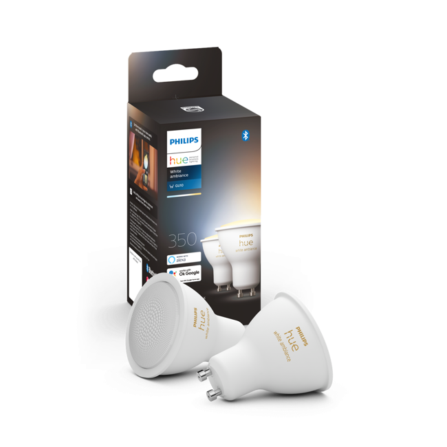 ​zz Philips Hue - Dual Pack GU10 - White Ambiance - Auction