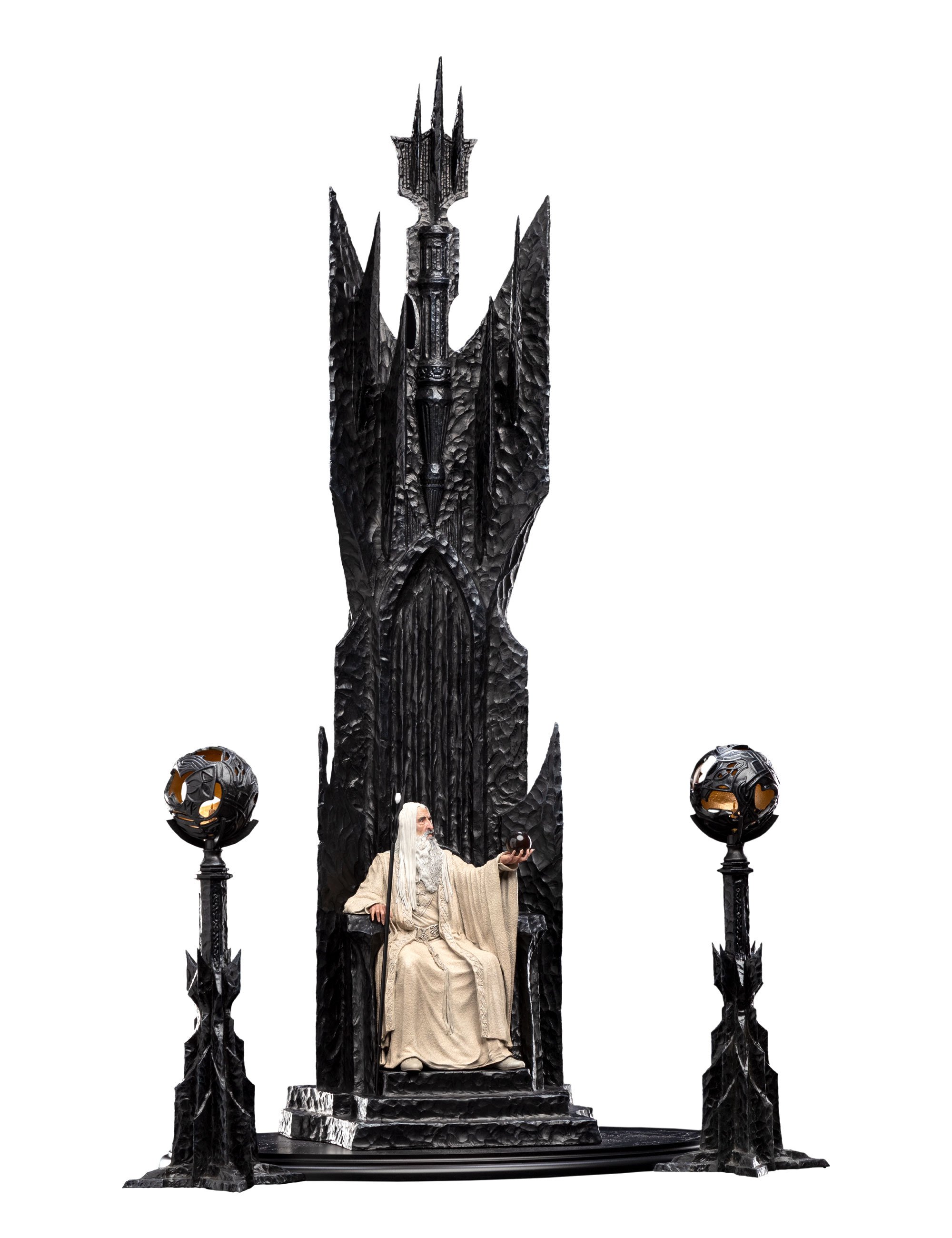 The Lord of the Rings - Saruman the White on Throne Statue - Fan-shop