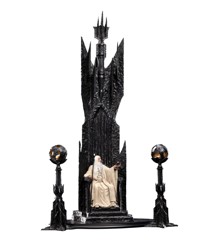 The Lord of the Rings - Saruman the White on Throne Statue