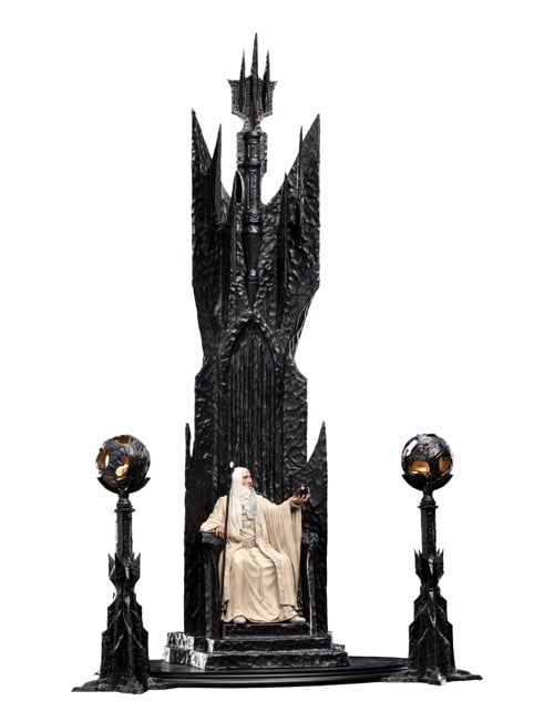 The Lord of the Rings - Saruman the White on Throne Statue