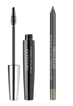 Artdeco - Angel Eyes mascara - Black + Soft Eye Liner 20 - Bright Olive