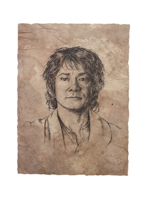 The Lord of the Rings - Portrait of Bilbo Baggins Statue Art Print