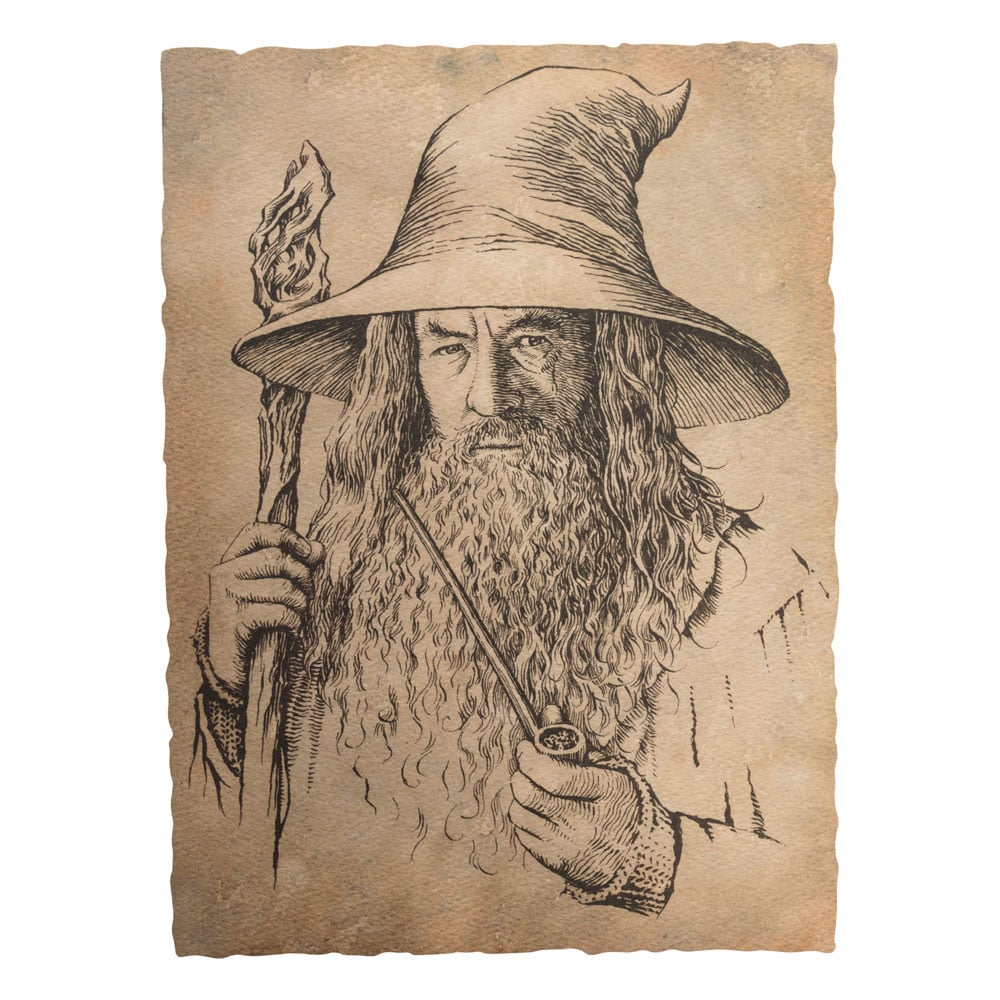 The Lord of the Rings - Portrait of Gandalf The Grey Statue Art Print - Fan-shop