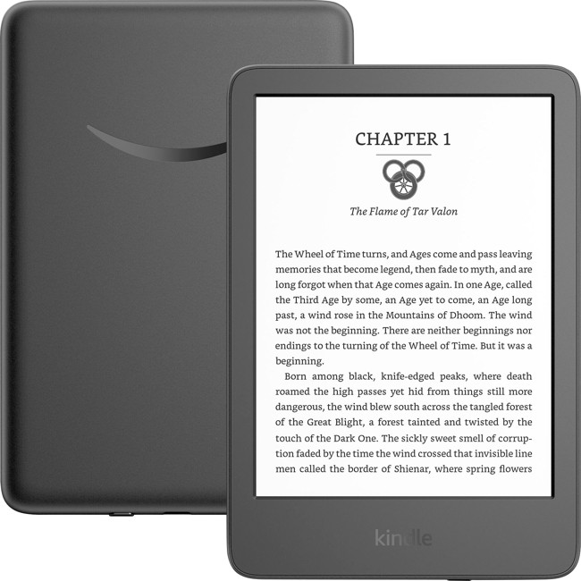 Amazon - Kindle E-Reader 6" display - 16GB - 2022 - Black