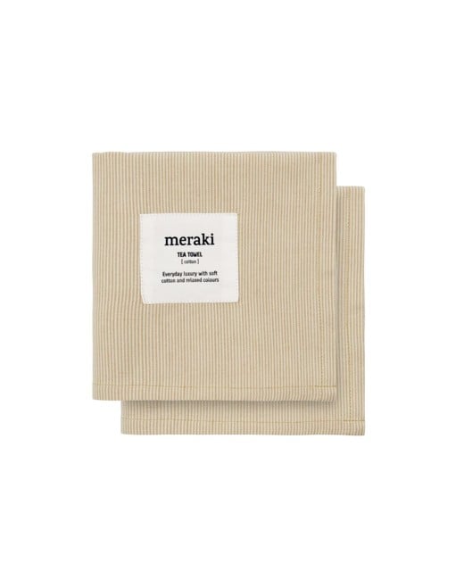 Meraki - Verum Tea Towels - Off white/safari (304030312)